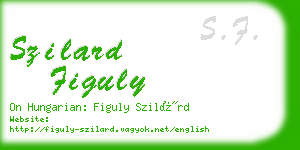 szilard figuly business card